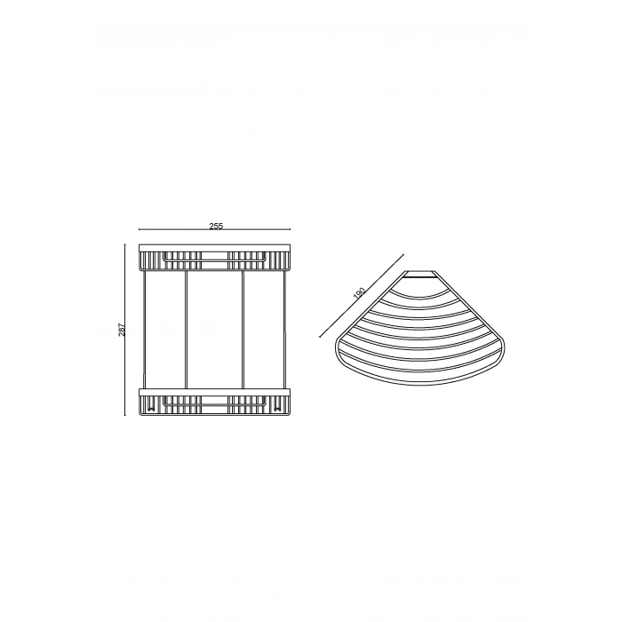 25-112 - DESTİNA İKİLİ SÜNGERLİK 19*19 CM KROM