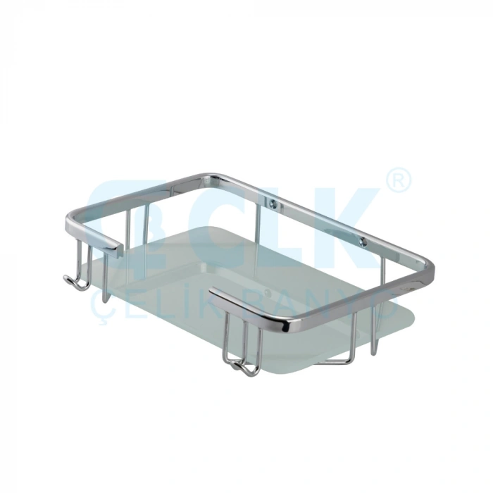 25-135 - TACİ TEKLİ CAMLI KARE SÜNGERLİK 22*15