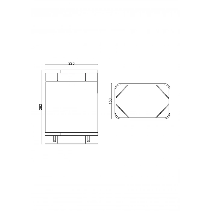 25-136 - TACİ İKİLİ CAMLI KARE SÜNGERLİK 22*15 CM