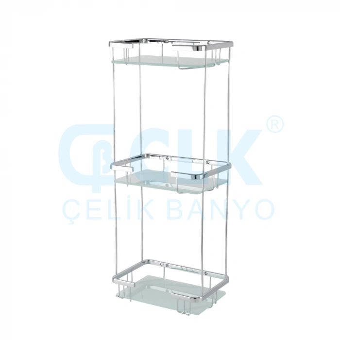 25-137 - TACI ÜÇLÜ CAMLI KARE SÜNGERLİK 22*15 CM