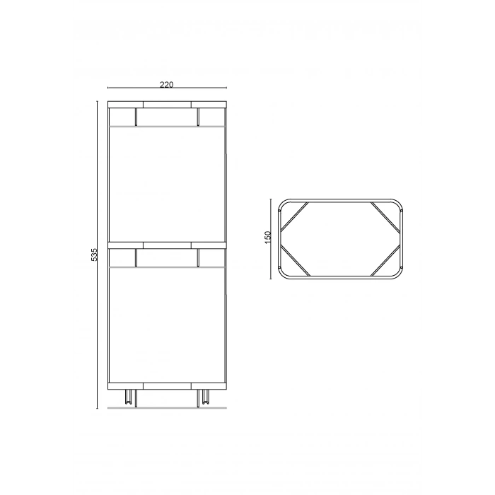 25-137 - TACI ÜÇLÜ CAMLI KARE SÜNGERLİK 22*15 CM