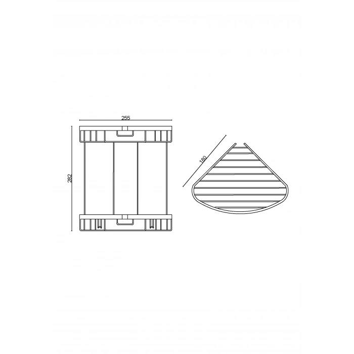 25-163 - ZERRIN DOUBLE OVALE PORTE-ÉPONGE 18 * 18CM SPÉCIAL LAMA