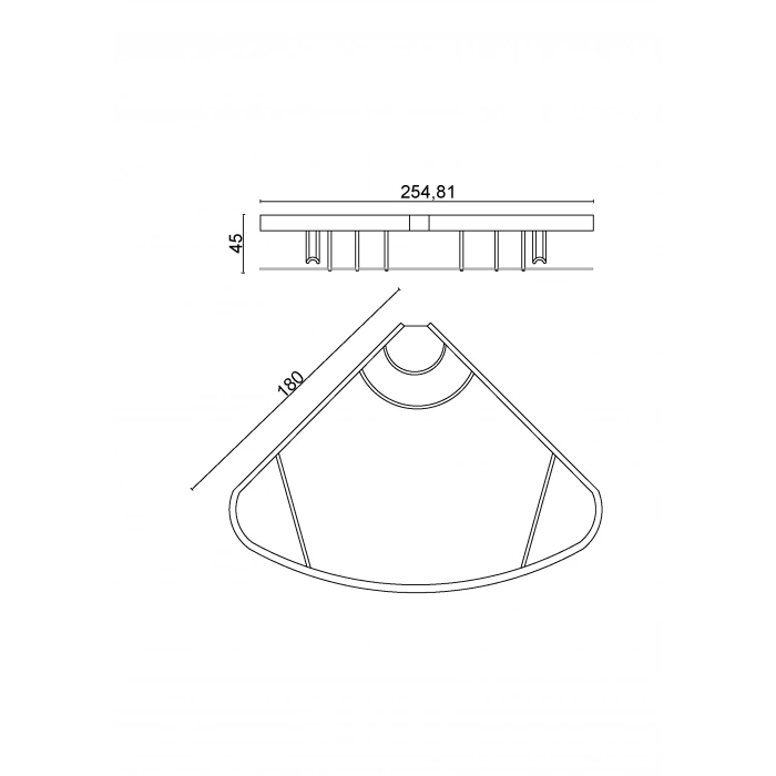 25-171 - KARMİNA CAMLI OVAL SÜNGERLİK TEKLİ 18*18