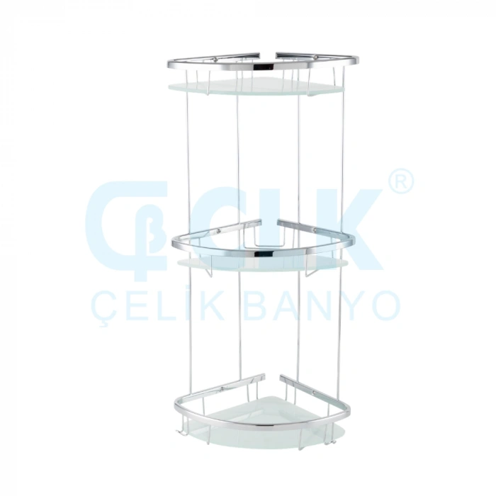 25-173 - KARMİNA CAMLI OVAL SÜNGERLİK ÜÇLÜ 18*18