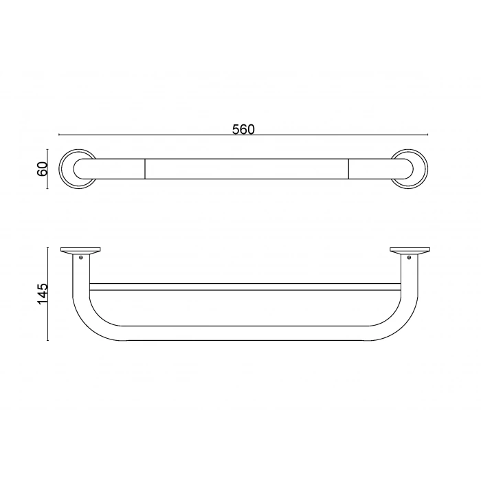 30-012 - PORTE-SERVIETTES DOUBLE LONG 50 CM