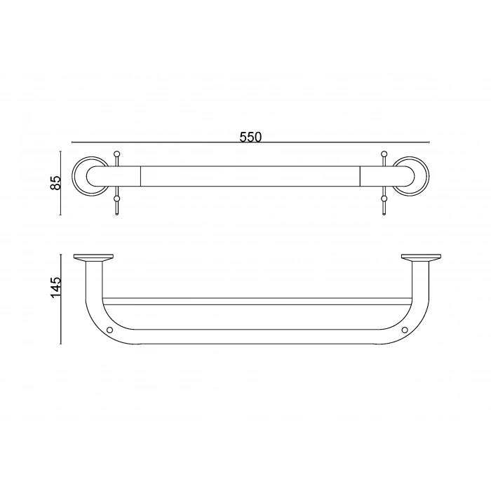 30-048 - İKİLİ UZUN HAVLULUK KANCALI 50 cm