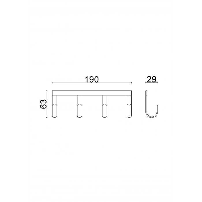 40-048 Linda Dörtlü Askılık