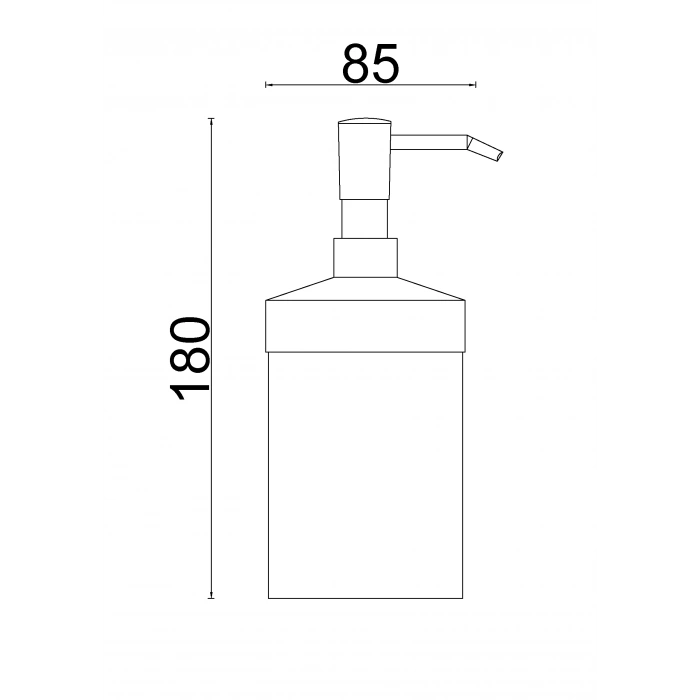 50-028 Krom Sıvı Sabunluk