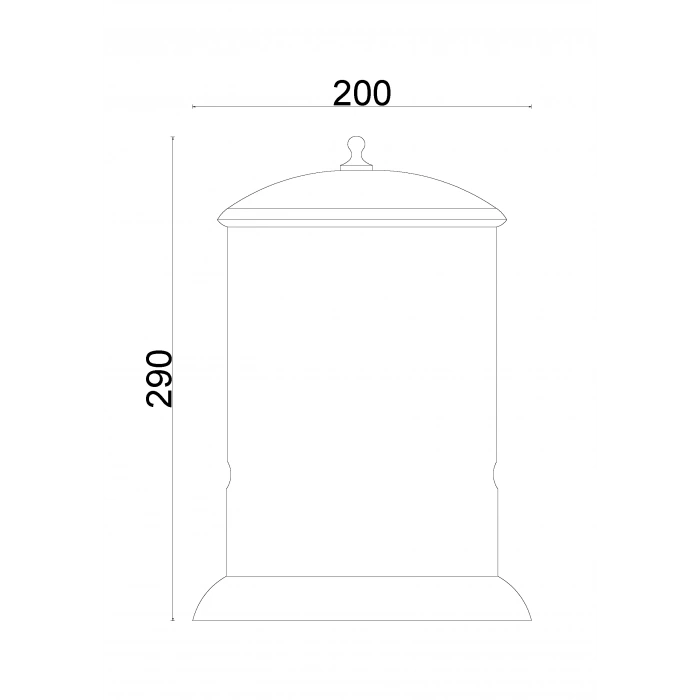 70-007 - CİHAN ÇÖP KOVASI KROM