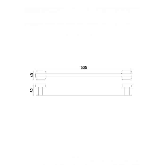 MLN10-039 PORTE-SERVİETTES LONG 50CM