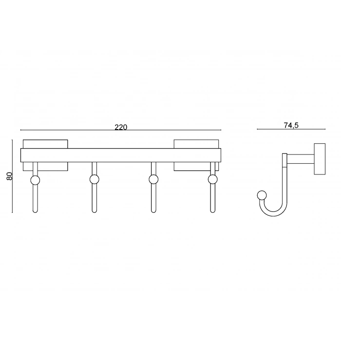 KE10-015 - 4 CINTRES