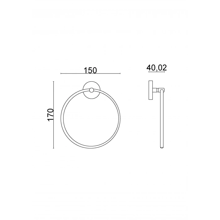 KR10-008 - PORTE-SERVIETTES ROND KARACA