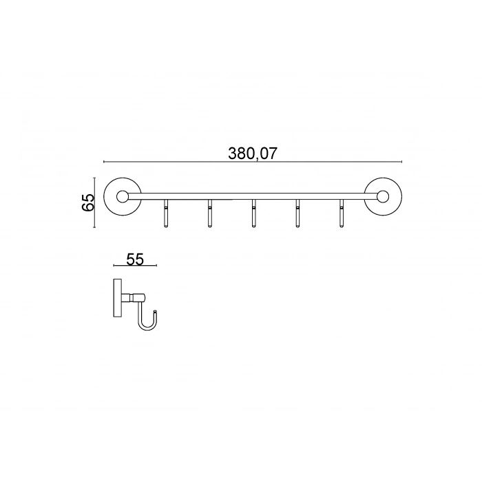 KR10-020 Karaca Beşli Askılık