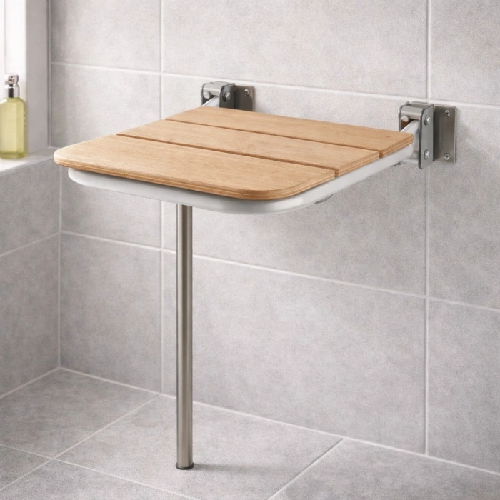 ENG-0013 - SIÈGE DE DOUCHE MOBILE EN BOIS