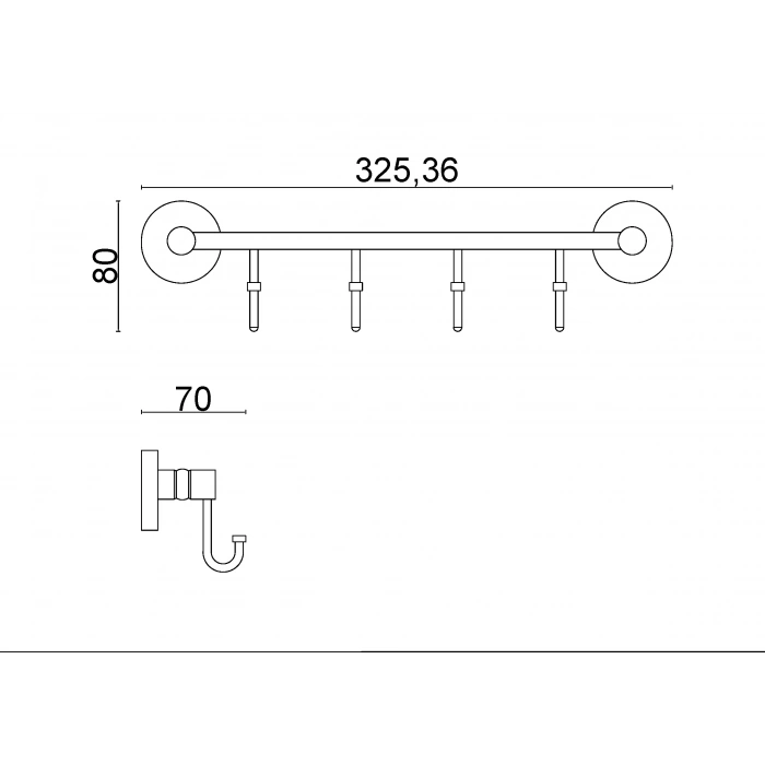 D10-010 - CINTRE 4 PLACES