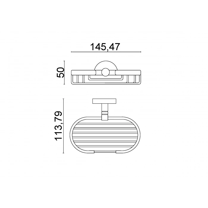 D10-031 Dilek Montajlı Tel Sabunluk Oval