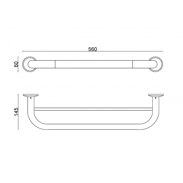 30-012 - PORTE-SERVIETTES DOUBLE LONG 50 CM