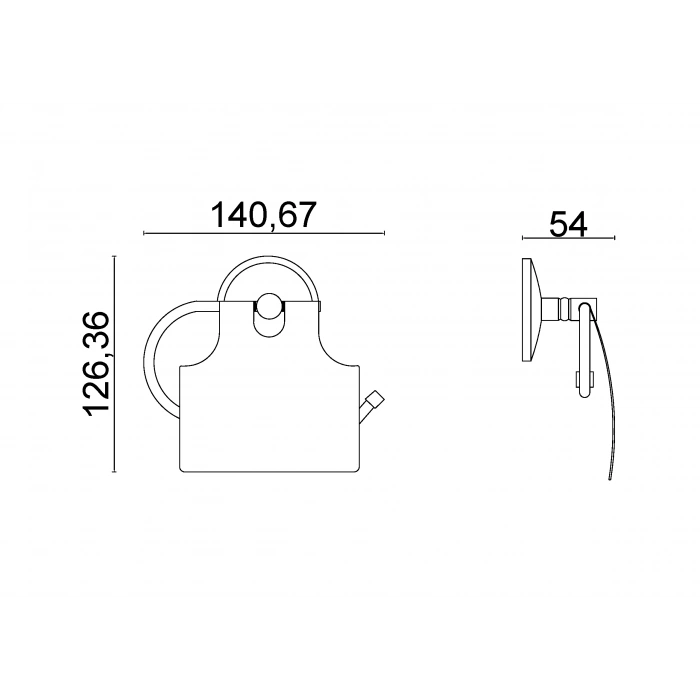 BS10-010 - PORTE-PAPIER BELLA AVEC COUVERCLE JULE