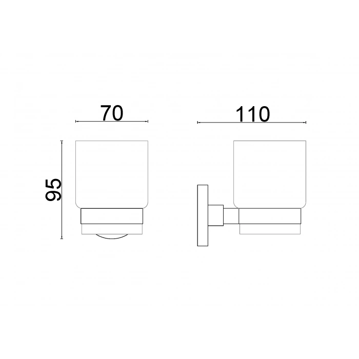 FL10-004 - DİŞ FIRÇALIK KROM