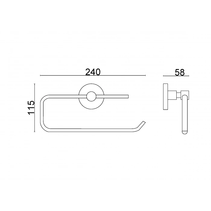 FL10-022 - KAĞIT HAVLULUK KAPAKSIZ KROM