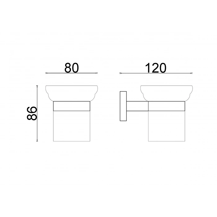 VZ10-004 - DİŞ FIRÇALIK KROM