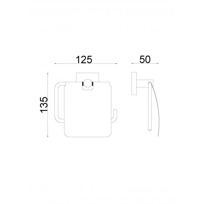 VZ10-007 - PORTE-PAPIER AVEC CHROME À CLAPET