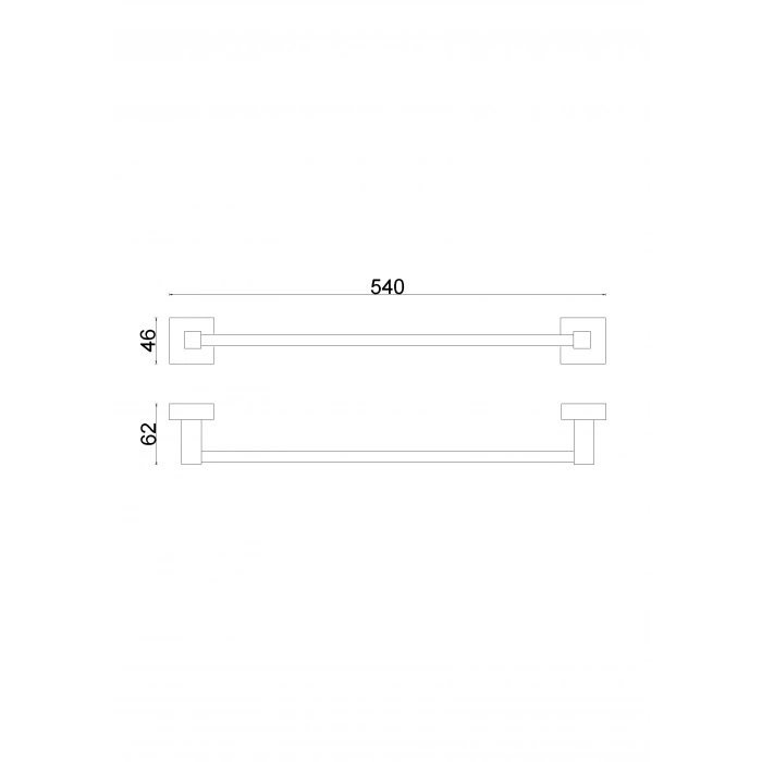 TMY10-006 - PORTE-SERVIETTES LONG 50 CM