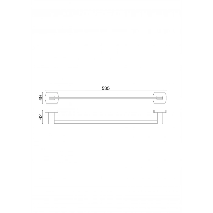 MLN10-006 PORTE-SERVİETTES LONG 50CM