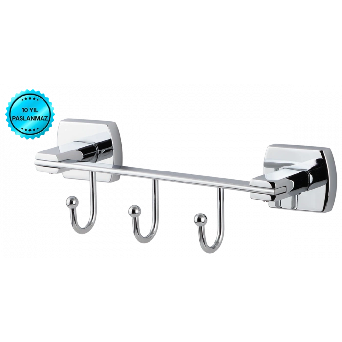 MLN10-012 - PAQUET DE 3 CINTRES CHROME