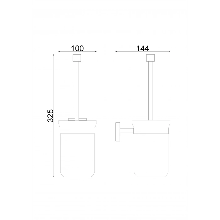 MLN10-030 Montajlı Klozet Fırçalık