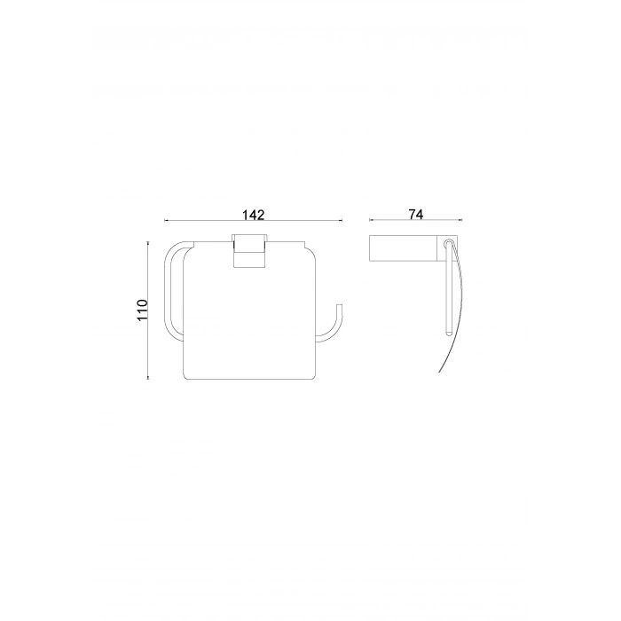 TS10-035 - PORTE-PAPIER AVEC CHROME À CLAPET