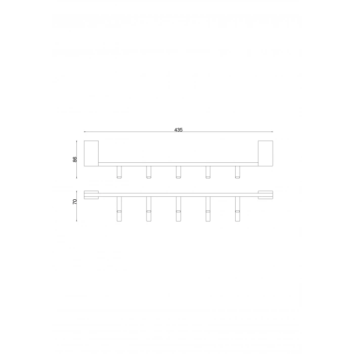 TS10-052 Titanik Beşli Askılık