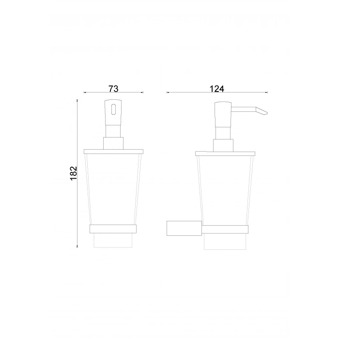 TS10-056 Titanik Montajlı Sıvı Sabunluk