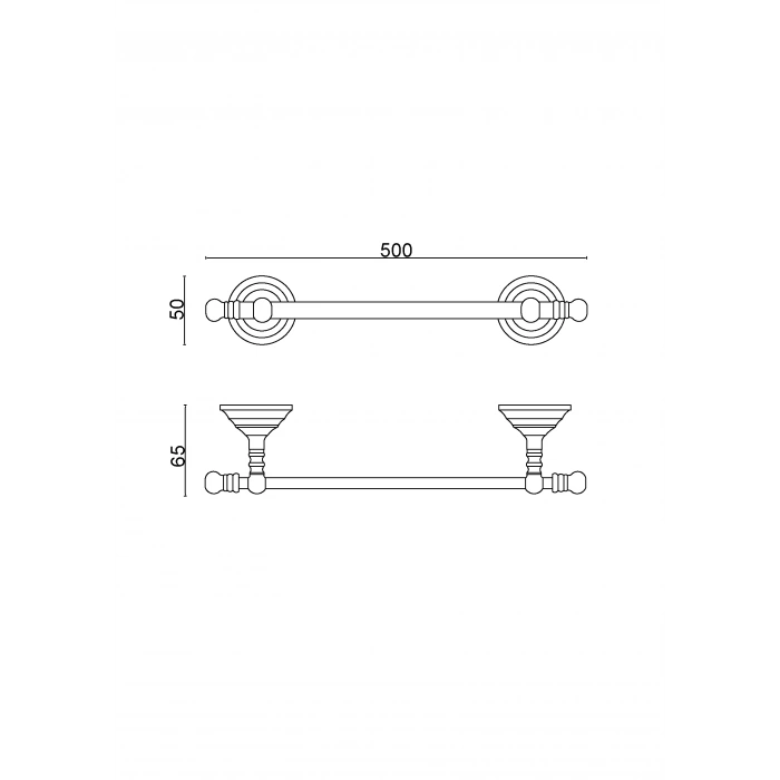 OT10-006 Ottoman Uzun Havluluk 50 CM