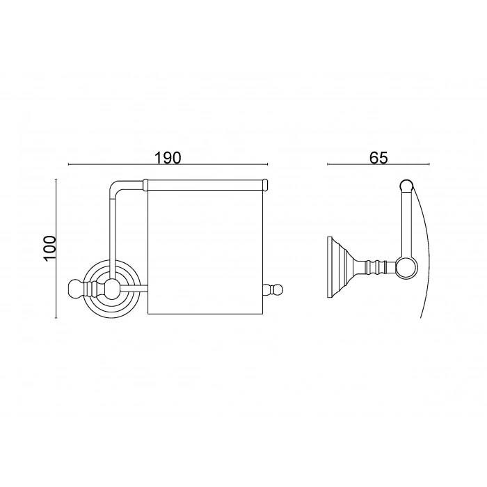 OT10-007 Ottoman Geniş Kapaklı Kağıtlık