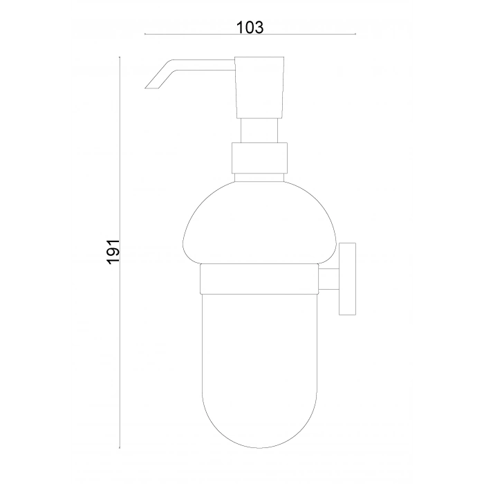 ES10-022 Eser Montajlı Sıvı Sabunluk