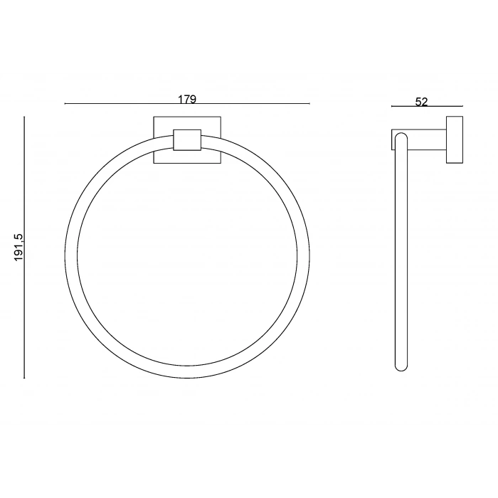 KE10-013 - PORTE-SERVIETTES ROND