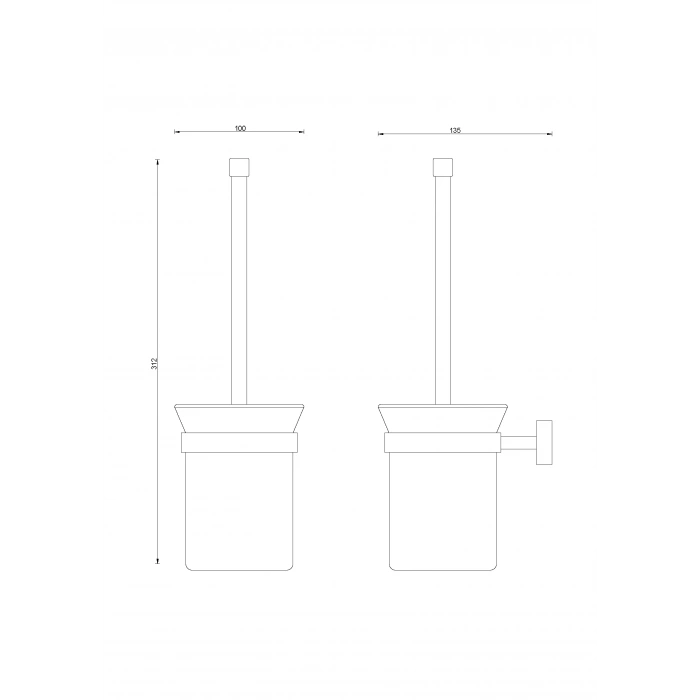 ZR10-019 Zirve Klozet Fırçalık