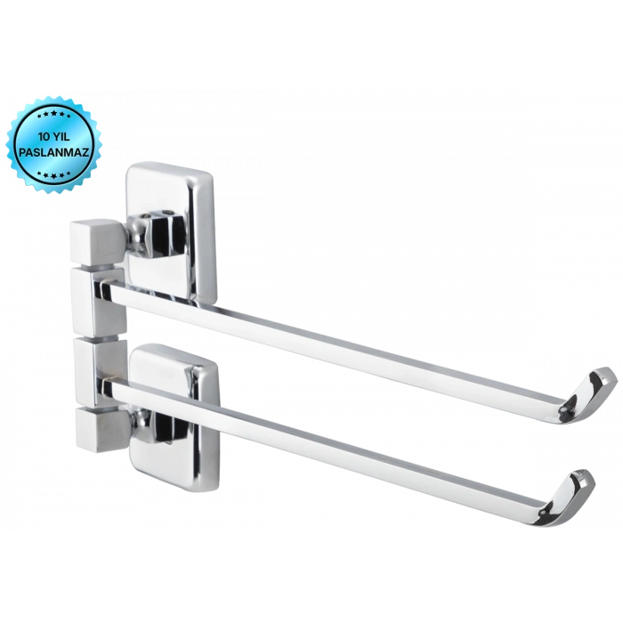 KU10-014 - PORTE-SERVIETTES PIVOTANT 2 PIÈCES CHROME