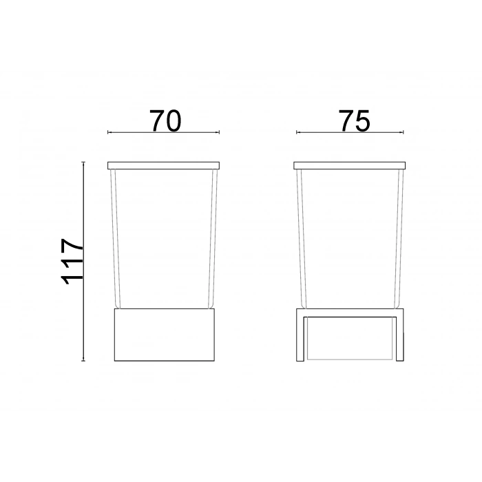 KU10-030 - SET ÜSTÜ DİŞ FIRÇALIK KROM