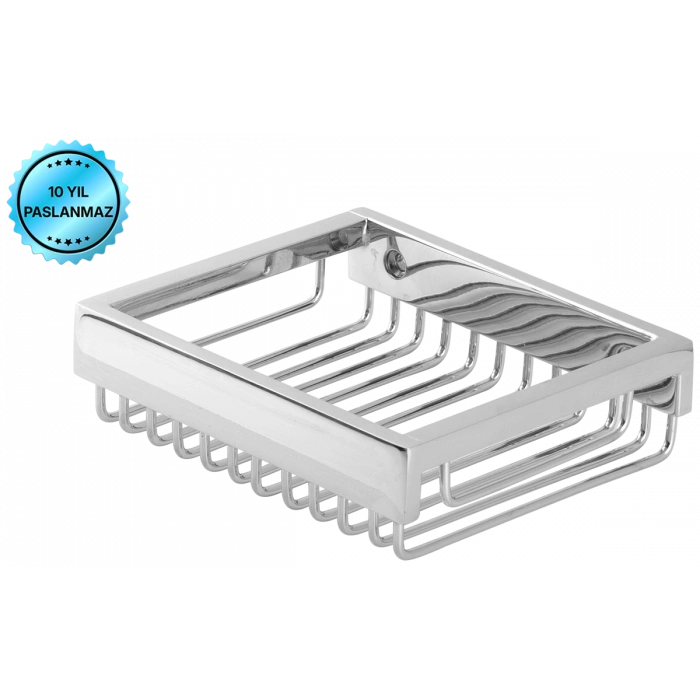 KU10-032 - LAMA SERİSİ SABUNLUK KROM 10X12