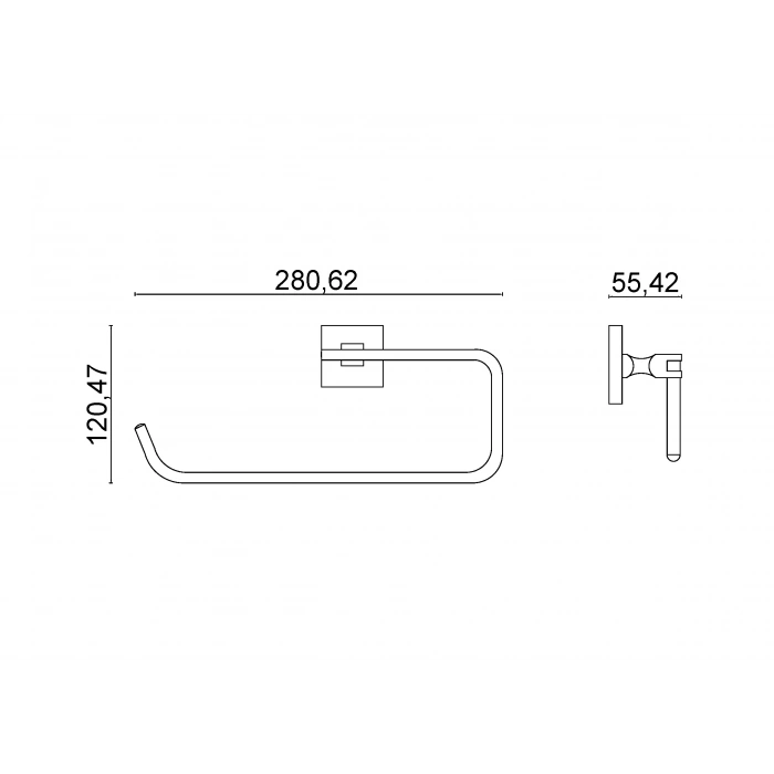 KU10-050 - KAĞIT HAVLULUK KAPAKSIZ KROM