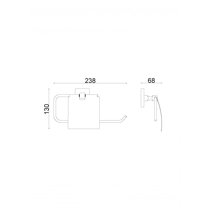 KU10-051 - KAĞIT HAVLULUK KAPAKLI KROM
