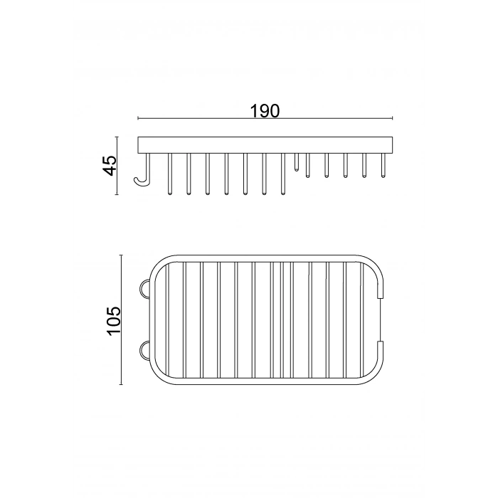 25-005 - PORTE-ÉPONGE EN FIBRE DE CORAIL 10X19