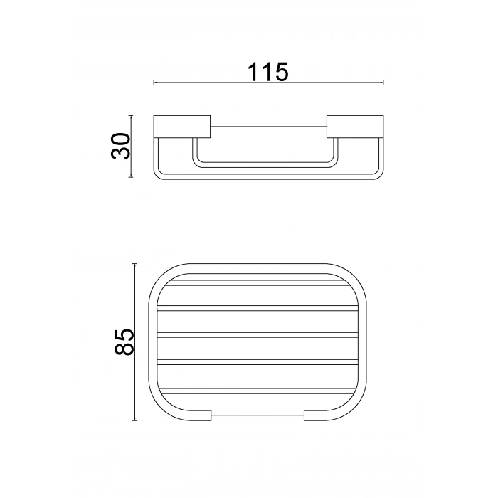 25-009 - DISTRIBUTEUR DE SAVON CARRÉ POTEAU 8X12