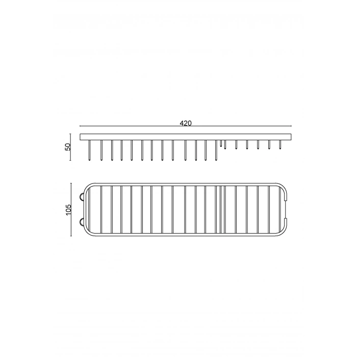 25-017 - KÖPRÜ SÜNGERLİK & SABUNLUK 42*11 CM