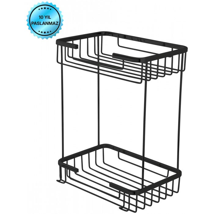 25-022 - TACİ İKİLİ KARE ŞAMPUANLIK 22X15 CM