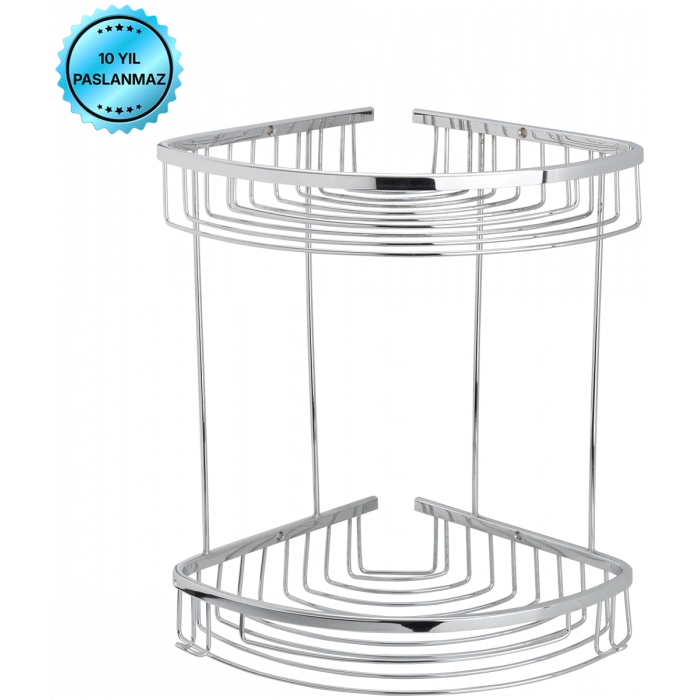 25-112 - DESTINA DOUBLE PORTE-ÉPONGE 19 * 19 CM CHROME