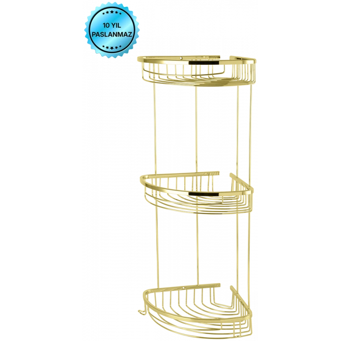 25-113 - DESTINA TRIPLE PORTE-ÉPONGE 19 * 19 CM CHROME