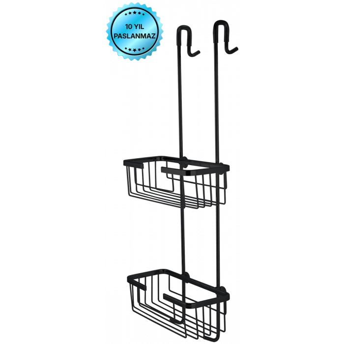 25-324 Dikdörtgen İkili Şampuanlık Askılı